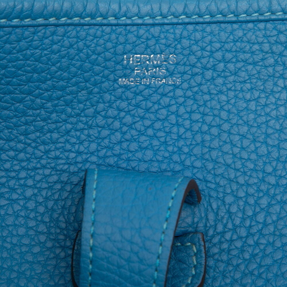 Hermes Evelyne 3 GM Crossbody Shoulder Bag, Blue, Silver Hardware, Taurillon ... - Picture 5 of 6